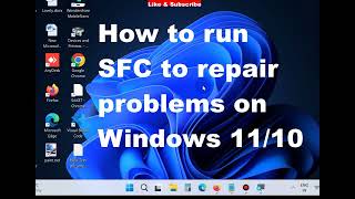 Run System File Checker SFC to repair problems on Windows 11  10 [upl. by Nydia629]