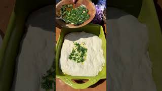 GarlicHerb Butter amp Cheese Stuffed Sourdough Focaccia I summerrecipes [upl. by Sirtimed724]