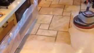 Travertine Floor Cleaning and Sealing Driffield [upl. by Airotcivairam]