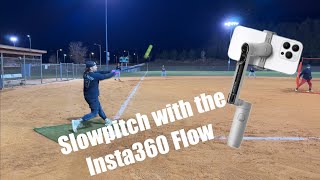 One Pitch  Slowpitch Softball  Insta360 Flow [upl. by Leahcimsemaj]