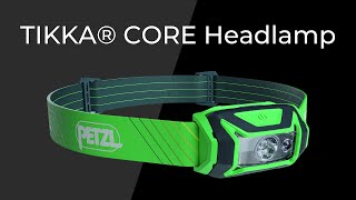 Petzl TIKKA CORE rechargeable headlamp red lt 450L green Light Output 450 lumen Light Bulb Type LED [upl. by Ahselef]