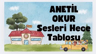 1Sınıf Hece Tablosu  Anetilokur [upl. by Ateekahs]