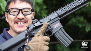 EampC TROY M7A1 PDW M4 電動ガン airsoft97 カスタムガンの紹介 マック堺のレビュー動画582 [upl. by Hakon]