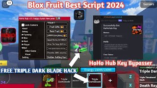 Roblox Hack  Blox Fruit HoHo Hub Script V3 Key Bypasser Full Tutorial How To Bypass HoHo Hub [upl. by Yennaiv]