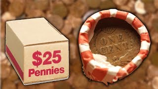 INDIAN HEAD PENNY ENDER  Coin Roll Hunting Pennies [upl. by Ellebana489]