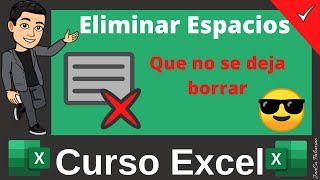 😎 Eliminar ESPACIOS en Excel de números o textos Shorts [upl. by Hanfurd]