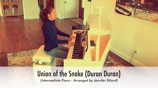 Union of the Snake Duran Duran  Piano Sheet Music for Intermediates [upl. by Telfore]