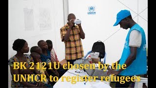 UNHCR is using IriTechs iris scanner to register refugee in Uganda [upl. by Law118]