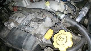 03 wrx ticking noise Timing belt [upl. by Ydissac]