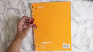 Turning a Notebook Into a DIY Planner  Cheap Planning [upl. by Eeladnerb611]