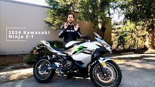 Is the 2024 Kawasaki E1 just an electric Ninja 400 [upl. by Suk]