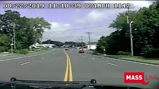 Dashcam video of police pursuit that ended in doublefatal crash at Massachusetts state line [upl. by Jegar]