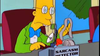 The Simpsons  Sarcasm detector [upl. by Amling]