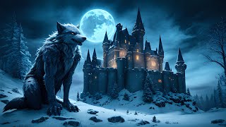 Winter Wolf Ambience and Music  Werewolf Frost Castle [upl. by Ahsatniuq]