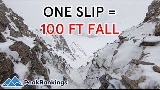 An Extremely Scary Experience Arapahoe Basin 2nd Notch East Wall [upl. by Gurevich328]