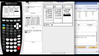 ANOVA table with the TI84 Texas Instrument mp4 [upl. by Cown]