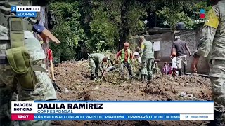 Continúan los trabajos de remoción de escombros en Tejupilco  Noticias con Crystal Mendivil [upl. by Yreved823]