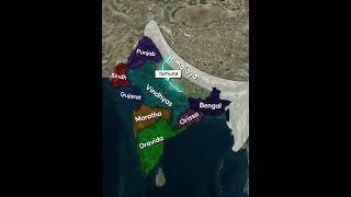 How India’s National Anthem shows all of India Mapchic india [upl. by Alaekim58]