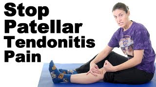 Patellar Tendonitis Exercises amp Stretches for Pain Relief  Ask Doctor Jo [upl. by Eliam]