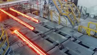 Amazing manufacturing process of steel billets [upl. by Nawyt]