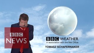 BBC News weatherman loses it live onair but somehow makes it through  BBC News [upl. by Neelsaj748]