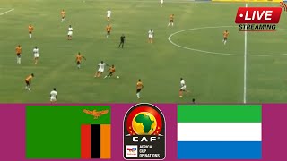 Zambia vs Sierra Leone  Africa Cup of Nations Qualification 2024  Todays Match [upl. by Gere701]