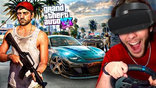 GRAFICOS DO GTA 6 com REALIDADE VIRTUAL E VOLANTE Incrivel [upl. by Minny]