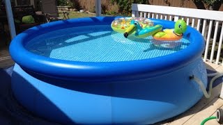 Intex Easy Set Pool Review  Inflatable Pool [upl. by Rysler990]