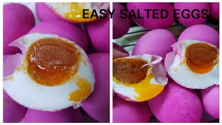 Home Made Salted EggsEasy Salted EggsHow to make Salted EggsNagmamantika at Masarap na Salted [upl. by Caldeira]