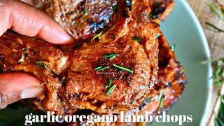 LAMB CHOPS RECIPE  LETS MAKE THESE LIIIIIIT THYME amp OREGANO LAMB CHOPS [upl. by Arrak]