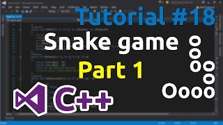 C Tutorial 18  Simple Snake Game Part 1 [upl. by Halladba662]