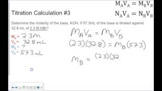 Titration Calculations [upl. by Siuoleoj]