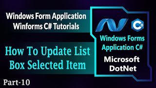 10  How To Update ListBox Selected Item In Winforms C  Windows Forms App C  Csharp HindiUrdu [upl. by Hy]