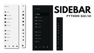 Create a Custom Desktop Sidebar Widget with PySide6PyQt6 PREVIEW for Developers and Designers [upl. by Betsy606]