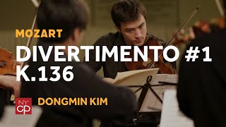 NYCP Mozart  Divertimento in D major K 136 [upl. by Elynad]