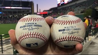 Catching TWO HOME RUNS during ONE GAME at Progressive Field [upl. by Boniface]