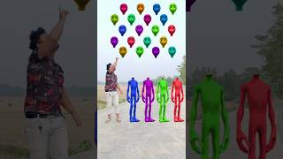 red green blue amp purple alien dancing and deepu sakha Correct headmatching gameMagical video funy [upl. by Ineslta]