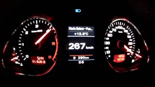 2010 Audi A6 C6 30 TDI quattro  top speed 269 kmh  295 hp chipped  4 minutes over 260 kmh 3 [upl. by Willard]