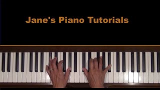 The Beatles MICHELLE Piano Tutorial LH [upl. by Airamat]