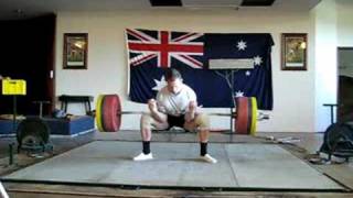 Simon 200kg Zercher at 84kg Allround Weightlifting [upl. by Retsim]