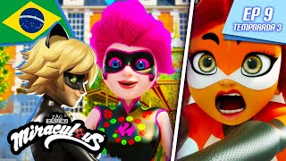 🇧🇷 MIRACULOUS  🐞 MIRACULER 🐾  Episódio completo ▶️ Temporada 3 Ep 9  Português BRASIL 🇧🇷 [upl. by Enileuqaj300]