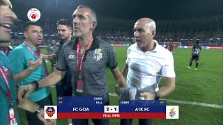 Argument between Lobera amp Habas After FC Goa vs ATK  Hero ISL 201920 [upl. by Trevethick]