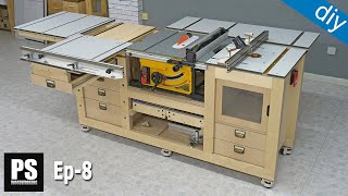 DIY Mobile Workbench with Table Saw amp Router Table  Showcase  Ep 8 [upl. by Yromas]