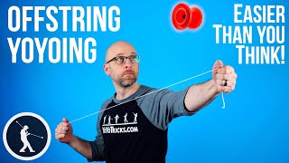 Beginner Guide to Offstring Yoyo Tricks  Throw Catch Bind [upl. by Delwin674]