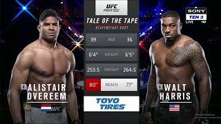 Alistair Overeem vs Walt Harris  full fight Highlights [upl. by Marcelline]