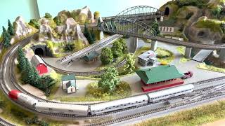 Noch Z Scale Cortina Train Layout with Rokuhan Track [upl. by Arnie]