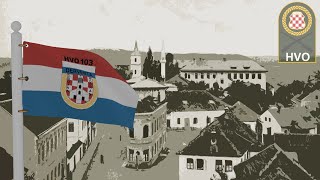 HRVATSKE RATNE ZASTAVE  DERVENTA  Treća bojna Modran  Zastava  Croatian war flags  2024 [upl. by Ragg]