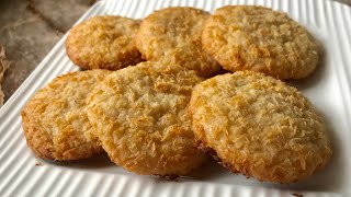 Coconut cookies recipe without oven [upl. by Ettelimay]