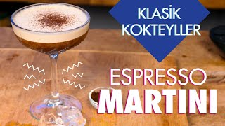 Klasik Kokteyllerden Espresso Martini Kokteyli   Kahve Aromalı Kokteyl Tarifleri [upl. by Truda]