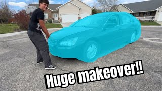 Giving my little brothers Honda a Huge makeover bodywork on ek hatch [upl. by Eblehs]